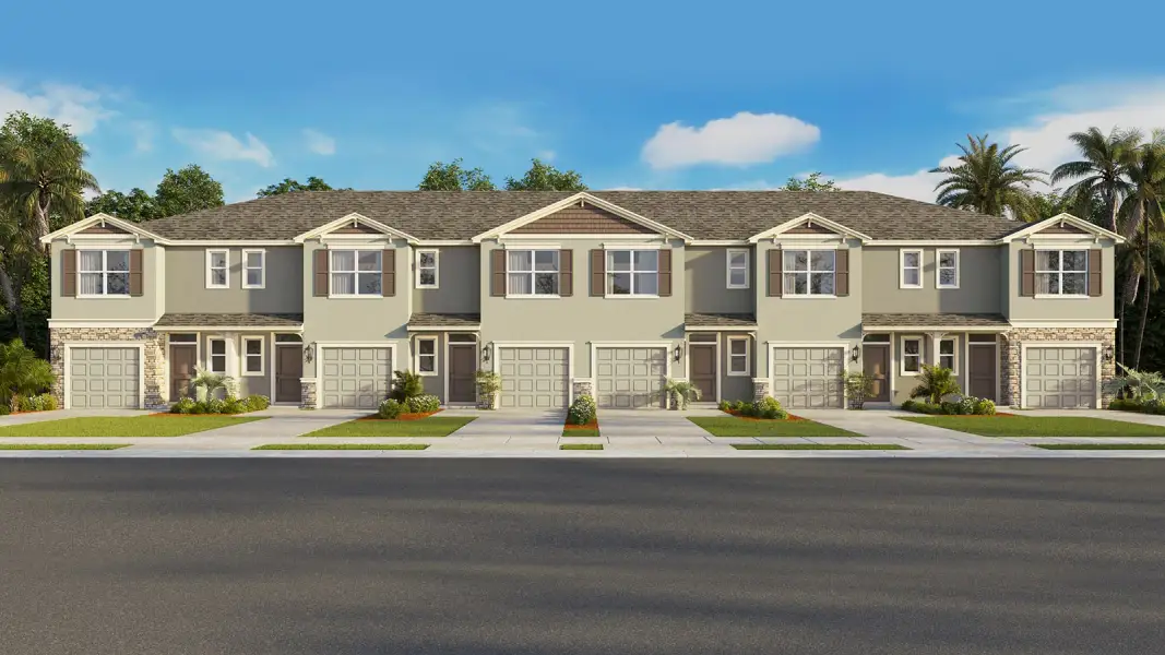 Representative exterior photo of a completed home built from the Pearson A by D.R. Horton in Skyway Point, Tampa, FL (Image 24). Representative exterior photo of a completed home built from the Pearson A by D.R. Horton in Skyway Point, Tampa, FL (Image 24).