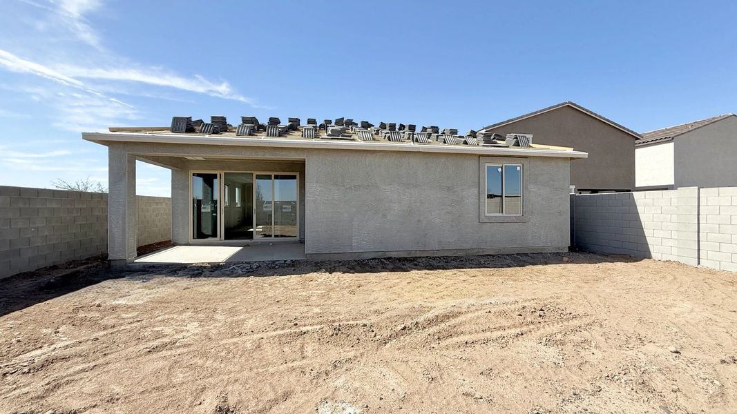 Back exterior elevation