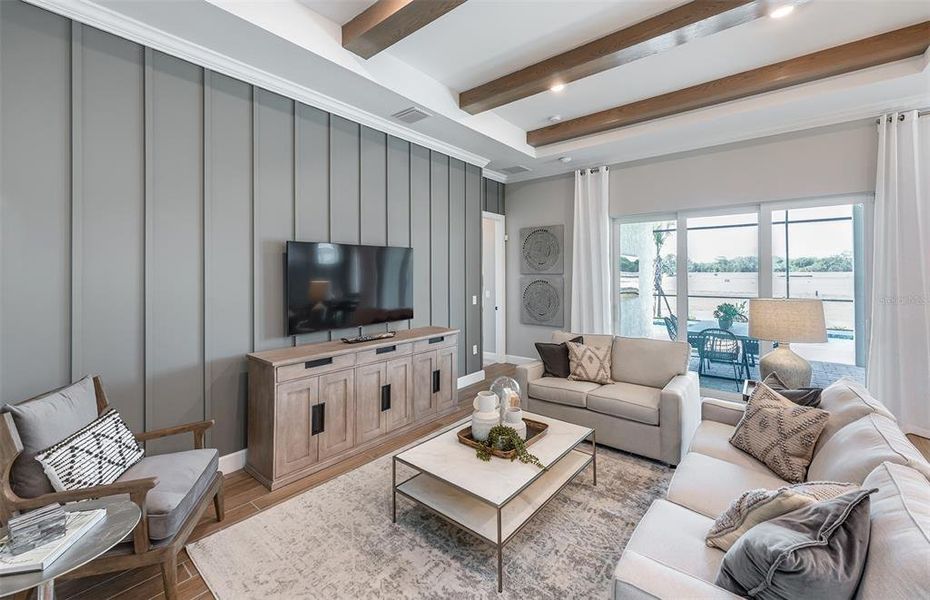 Furnished interior view inside a new home in BeachWalk by Manasota Key, Englewood (Image 14).