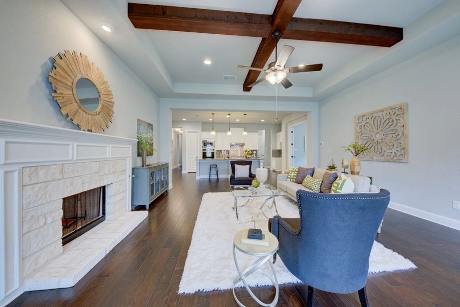 Representative furnished interior of a home built from the Carmen by Ashton Woods in Megan's Landing 70's, Castroville (Image 17).