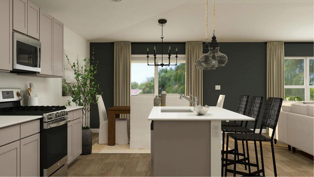 Furnished interior view inside a new home in Glynlea Country Club: The Pinehurst Collection, Port St. Lucie (Image 11).