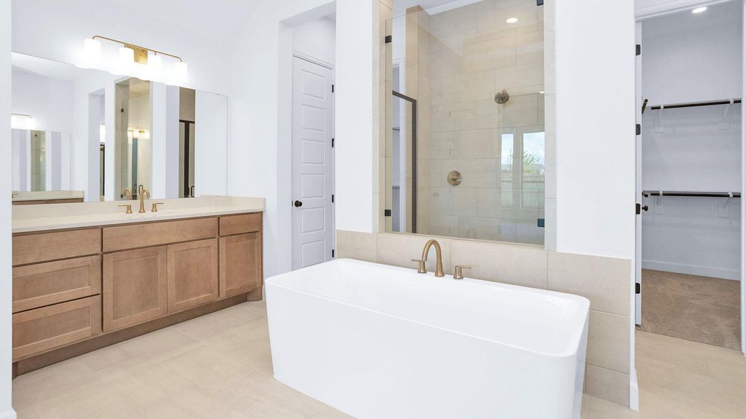 Furnished interior view inside a new home in Escondido, Magnolia (Image 8).