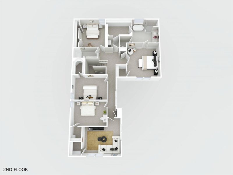 2D floor plan layout of this home in , Austin, TX (Image 7).