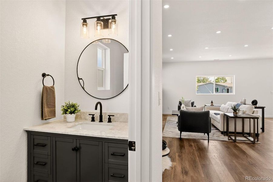 Main floor half bath