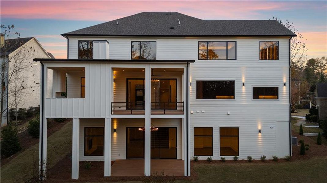 Exterior details and patio area of a home in , Milton (Image 37).