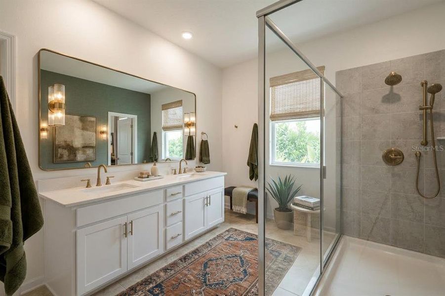 Furnished interior view inside a new home in Wellness Ridge, Clermont (Image 7).