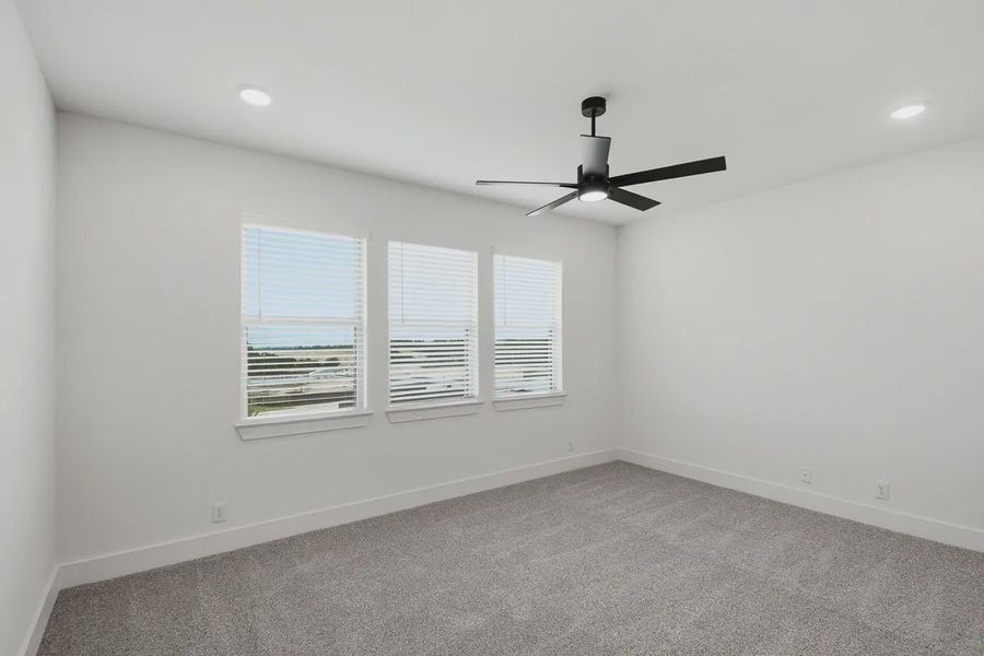 Representative unfurnished interior of a home built from the Stafford by Chesmar Homes in Prominence 60's, San Antonio (Image 50). Representative unfurnished interior of a home built from the Stafford by Chesmar Homes in Prominence 60's, San Antonio (Image 50).