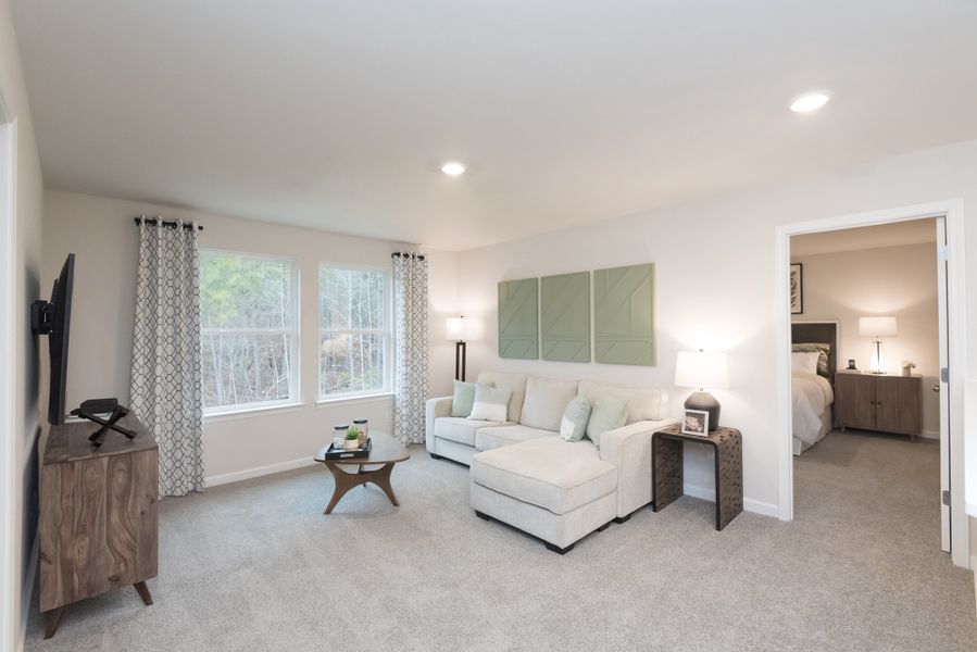 Furnished interior view inside a new home in The Oaks at Dawson, Dawsonville (Image 9).