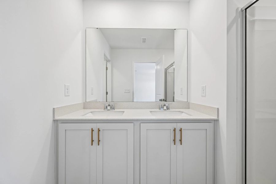 Furnished interior view inside a new home in Towns at The Point, Rolesville (Image 10). Furnished interior view inside a new home in Towns at The Point, Rolesville (Image 10).