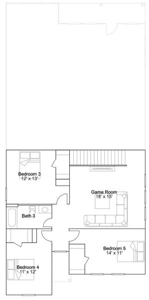 2D floor plan layout of this home in Scotts Bend, Baytown, TX (Image 3). 2D floor plan layout of this home in Scotts Bend, Baytown, TX (Image 3).