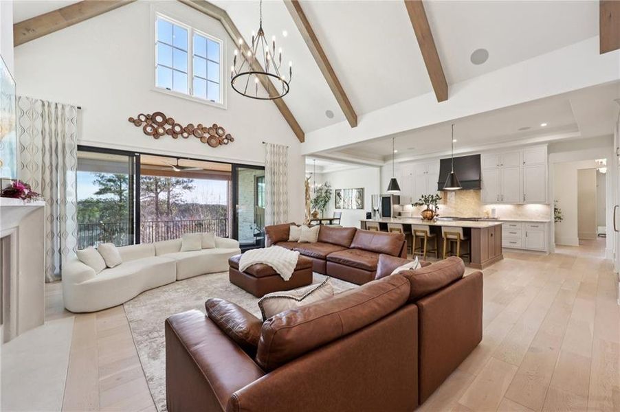 Furnished interior view inside a new home in , Suwanee (Image 48).