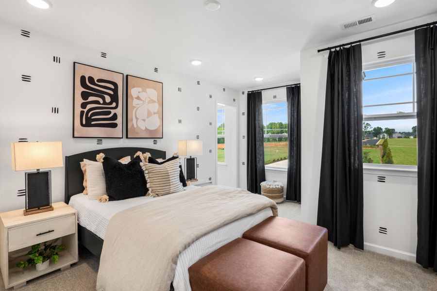 Representative furnished interior of a home built from the Claymore by Mattamy Homes in Magnolia Park Townes, Garner (Image 22).