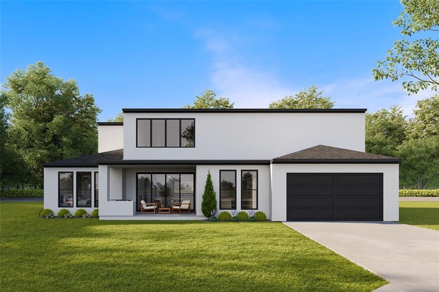Front exterior of a new home in , Dallas, TX, highlighting curb appeal (Image 1). Front exterior of a new home in , Dallas, TX, highlighting curb appeal (Image 1).