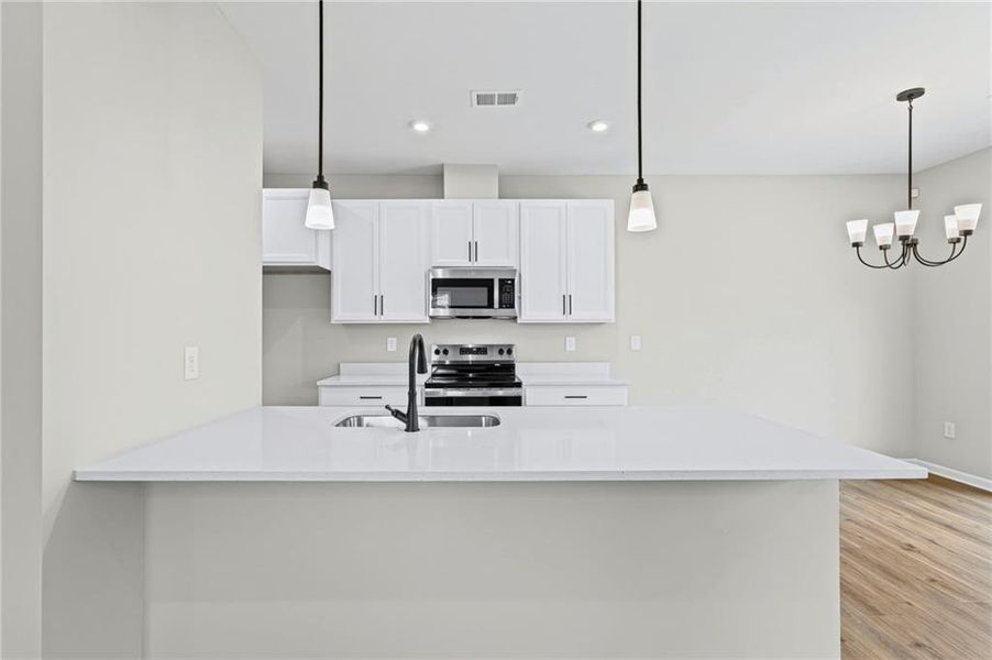 Furnished interior view inside a new home in Villas at Gold Creek, Dawsonville (Image 5).