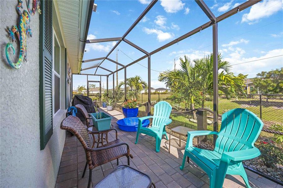 Exterior details and patio area of a home in Burnt Store Village, Punta Gorda (Image 26).