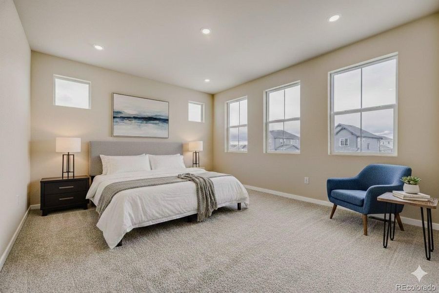 OWNER'S BEDROOM - STAGED