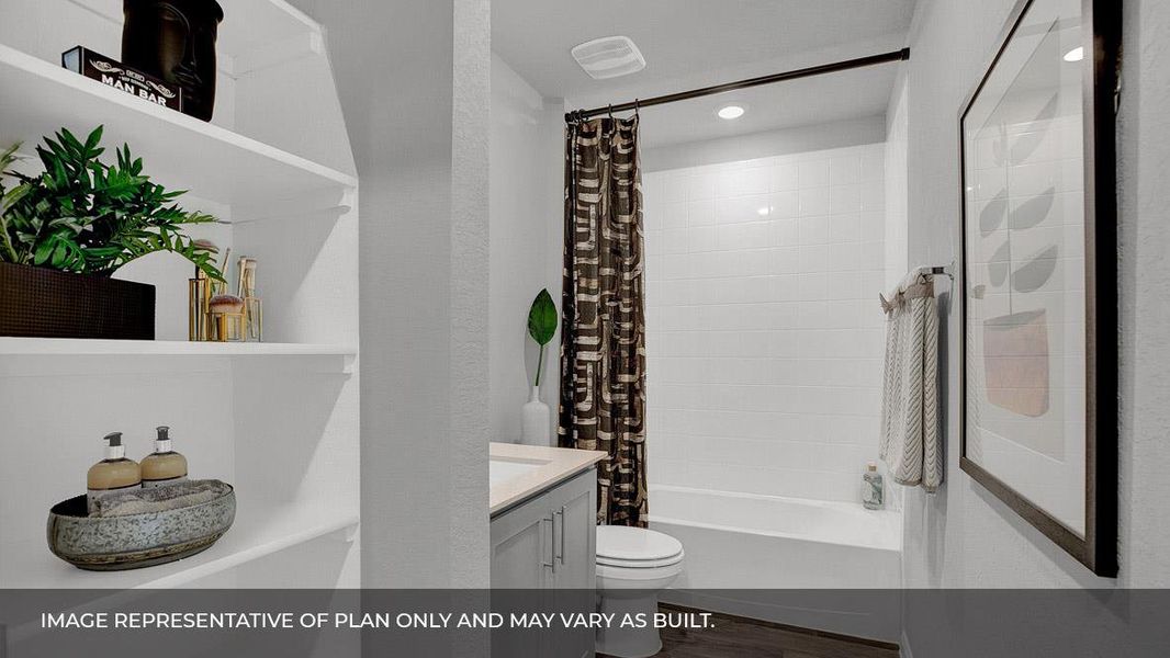 Furnished interior view inside a new home in Watermill, Uhland (Image 3).