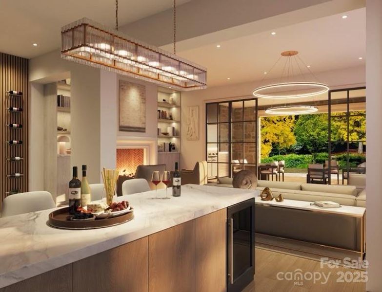 Furnished interior view inside a new home in , Charlotte (Image 4).