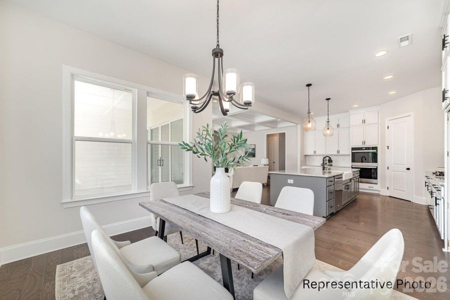 Furnished interior view inside a new home in , Statesville (Image 16).