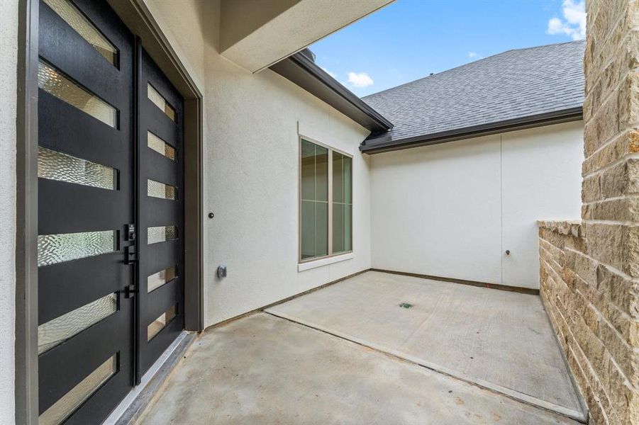 The Front Patio is Perfect for Displaying Your Green Thumb