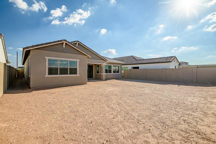 Exterior details and patio area of a home in Palo Verde at North Creek, Queen Creek (Image 28).