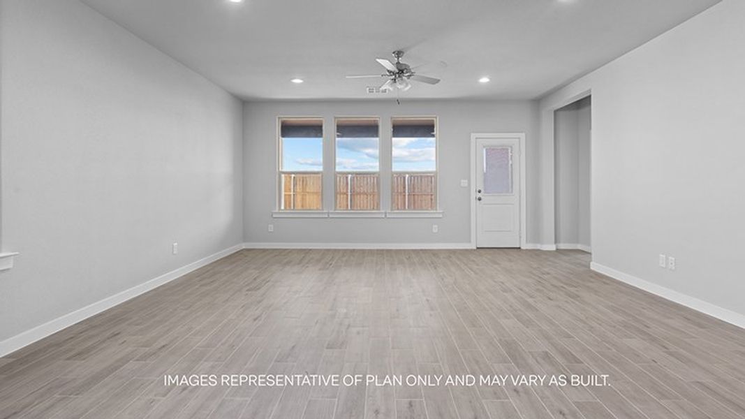 Representative unfurnished interior of a home built from the The Live Oak by D.R. Horton in Westmont, Lubbock (Image 16). Representative unfurnished interior of a home built from the The Live Oak by D.R. Horton in Westmont, Lubbock (Image 16).