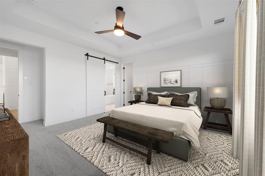 Furnished interior view inside a new home in Kreymer at the Park, Wylie (Image 13). Furnished interior view inside a new home in Kreymer at the Park, Wylie (Image 13).