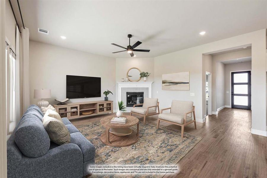 Furnished interior view inside a new home in East Oak Creek 50-55, Commerce (Image 12). Furnished interior view inside a new home in East Oak Creek 50-55, Commerce (Image 12).