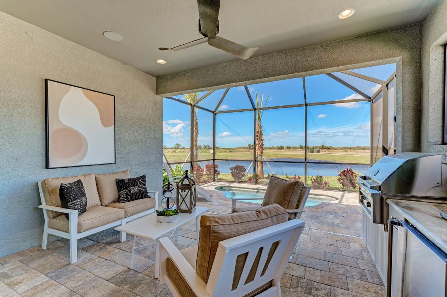Representative furnished interior of a home built from the Sanibel Villa by Medallion Home in The Laurels, Parrish (Image 3). Representative furnished interior of a home built from the Sanibel Villa by Medallion Home in The Laurels, Parrish (Image 3).