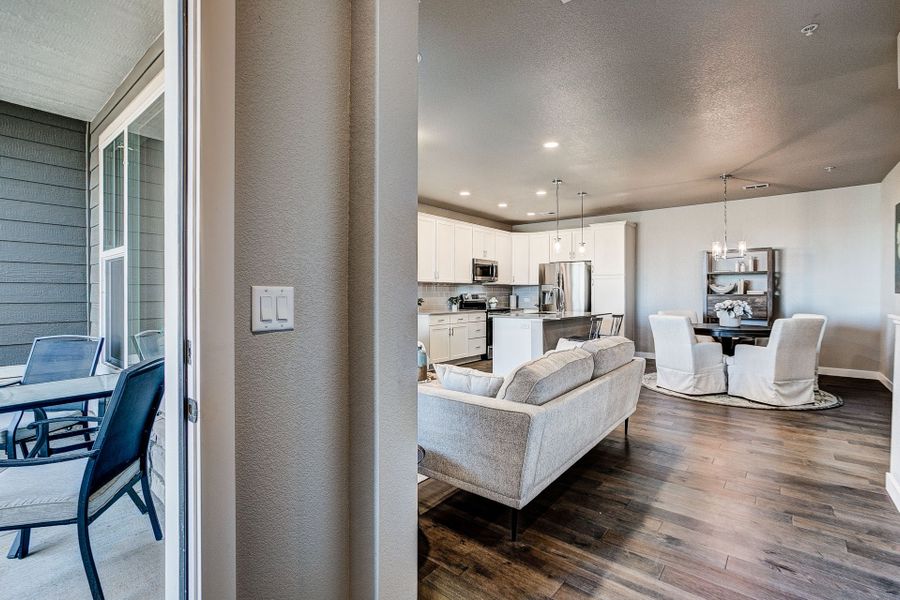 Representative furnished interior of a home built from the The Cascade by Landmark Homes in The Lakes at Centerra, Loveland (Image 5). Representative furnished interior of a home built from the The Cascade by Landmark Homes in The Lakes at Centerra, Loveland (Image 5).