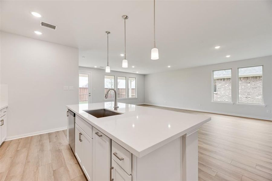 Furnished interior view inside a new home in Spiritas Ranch, Little Elm (Image 11). Furnished interior view inside a new home in Spiritas Ranch, Little Elm (Image 11).