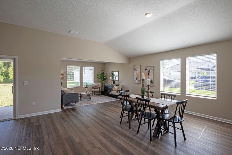Furnished interior view inside a new home in Edinburgh Village, Jacksonville (Image 12).