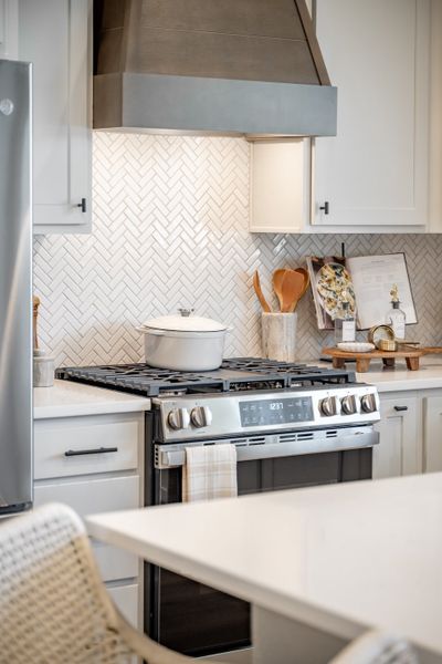 Furnished interior view inside a new home in Greens Prairie Reserve, College Station (Image 33).