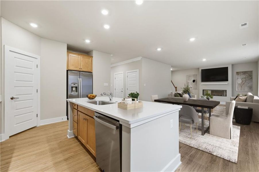 Furnished interior view inside a new home in Rhodes Glen, Lawrenceville (Image 10).