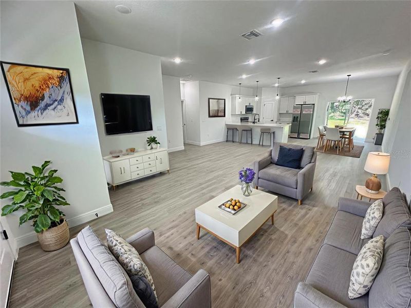 Furnished interior view inside a new home in , Citrus Springs (Image 12).