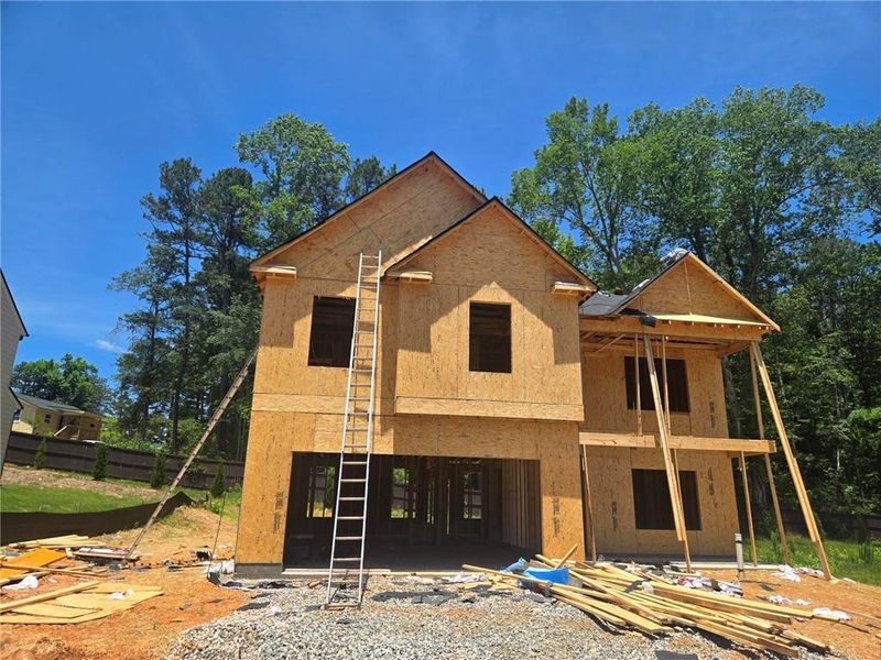 In-progress construction of a new home in The Overlook at Factory Shoals, Mableton, GA (Image 27). In-progress construction of a new home in The Overlook at Factory Shoals, Mableton, GA (Image 27).