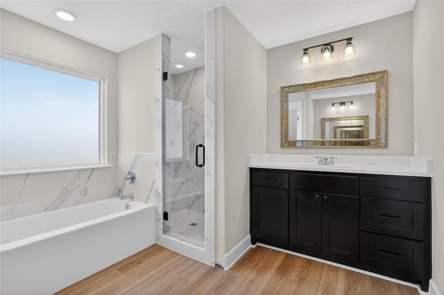 Furnished interior view inside a new home in , Snook (Image 14).