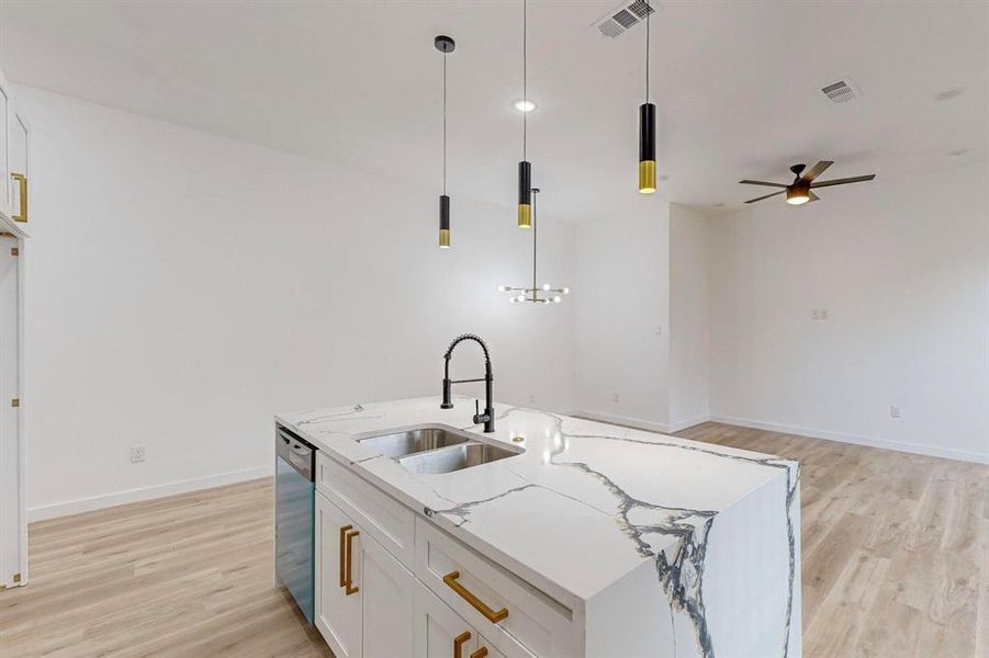 Furnished interior view inside a new home in , Dallas (Image 14).