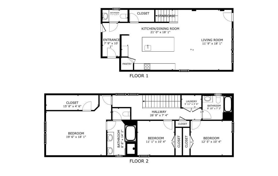 2D floor plan layout of this home in , Houston, TX (Image 2). 2D floor plan layout of this home in , Houston, TX (Image 2).