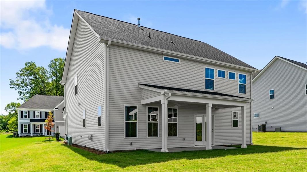 Exterior details and patio area of a home in Fieldstone, Lexington (Image 24).