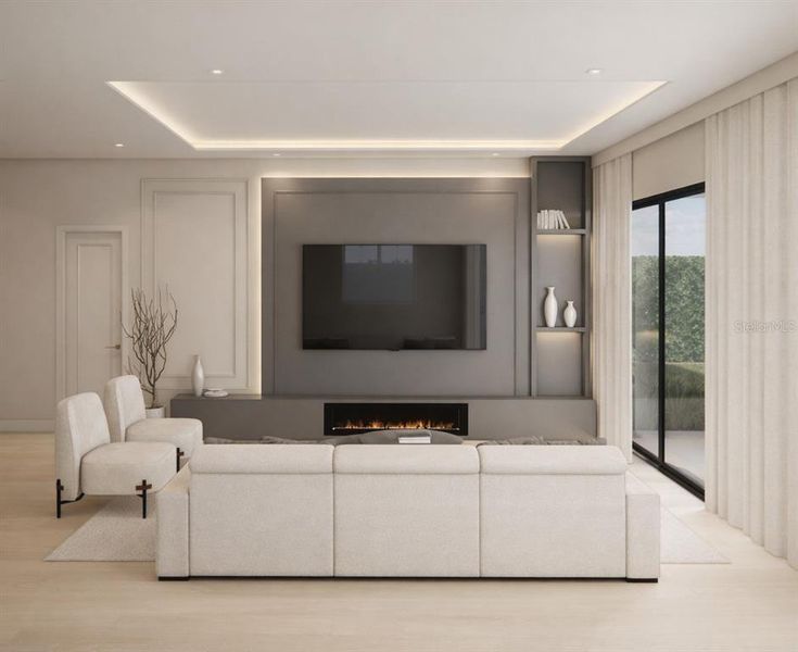 Furnished interior view inside a new home in , Orlando (Image 7). Furnished interior view inside a new home in , Orlando (Image 7).