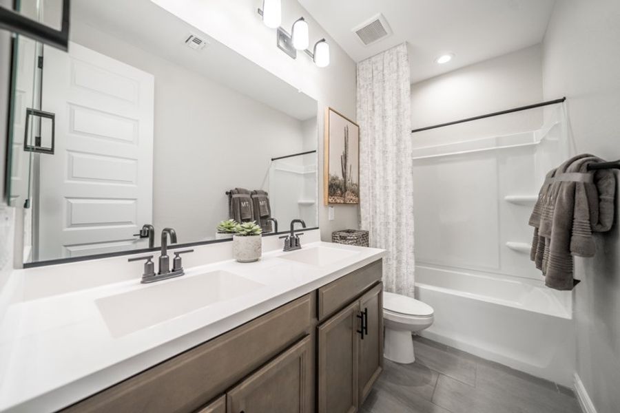 Furnished interior view inside a new home in Hawes Crossing, Mesa (Image 13).