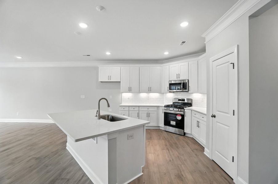 Furnished interior view inside a new home in Harrisburg Village Townhomes, Harrisburg (Image 9). Furnished interior view inside a new home in Harrisburg Village Townhomes, Harrisburg (Image 9).