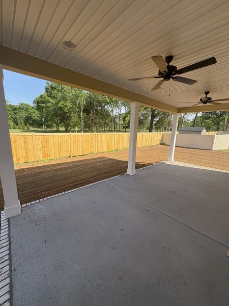 Exterior details and patio area of a home in Rookers Bend, Smyrna (Image 2). Exterior details and patio area of a home in Rookers Bend, Smyrna (Image 2).