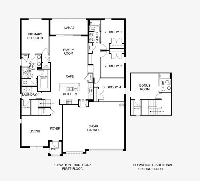 2D floor plan layout for the Monticello by Landsea Homes in Trinity Gardens, Deland, FL (Image 4). 2D floor plan layout for the Monticello by Landsea Homes in Trinity Gardens, Deland, FL (Image 4).