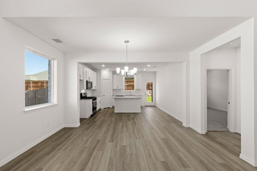 Representative furnished interior of a home built from the Lamar by UnionMain Homes in Elevon, Lavon (Image 10).