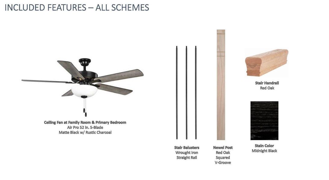 Sample of building materials used in homes in Elyson, Katy (Image 7).