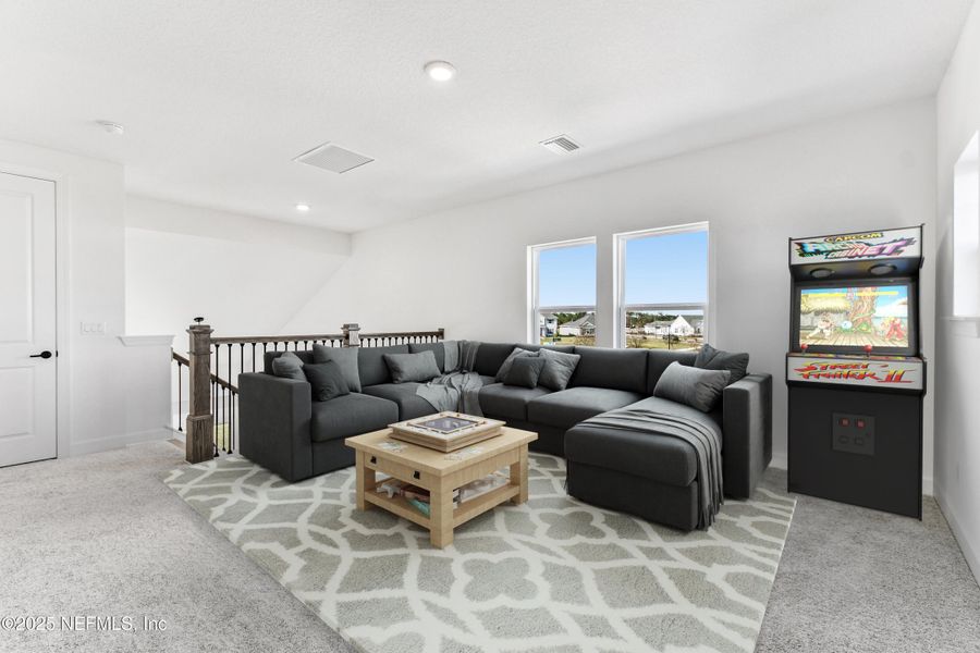 Furnished interior view inside a new home in Seven Pines 50' Front Entry, Jacksonville (Image 13).