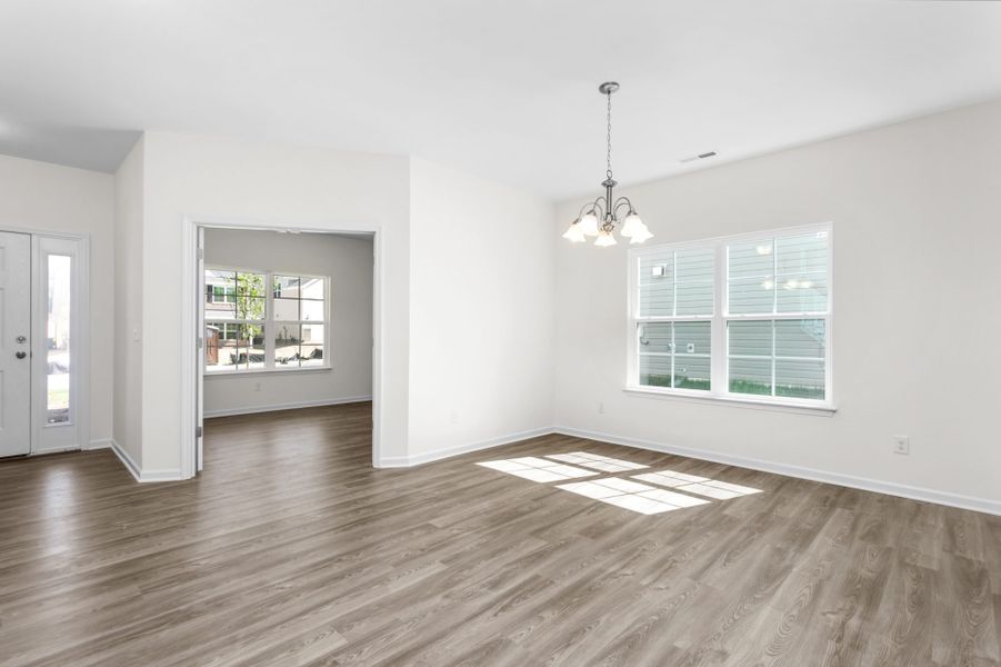 Representative unfurnished interior of a home built from the Fairfield by Keystone Homes NC in Royal Pines, Trinity (Image 25).