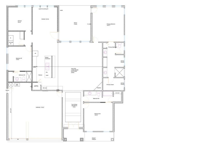 View of floor plan / room layout